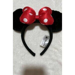 Authentic Original Disney Park‎ Plush MINNIE MOUSE Ears Polka Dot Bow Headband